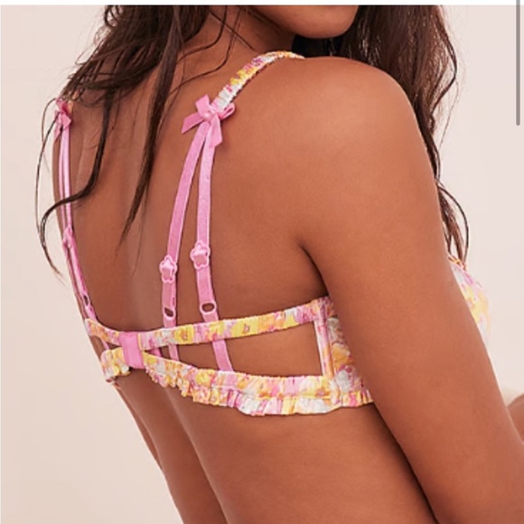For Love & Lemons Pastel Punch Bra Floral - Picture 4 of 9